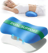 Adjustable Lumbar Pillow for Bed - Memory Foam Lower Back Support Pillow for Sleeping, LumbarRest