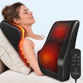 Electric Back Massager with Heat, Full Back & Neck Massage Pillow, 3D Kneading Shiatsu Massager for Back Pain, Lower Back, Shoulders