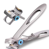 Wide Jaw Toenail Clipper with Cast Steel Blade and Curved Handle