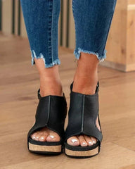 Women's Wedge Sandals with Arch Support and Toe Separator Design
