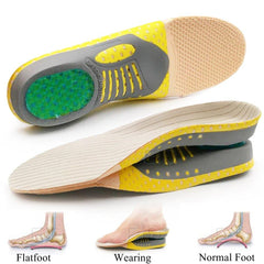 Gel Arch Support Insoles with EVA Foam Cushioning and Heel Cup, Trimmable