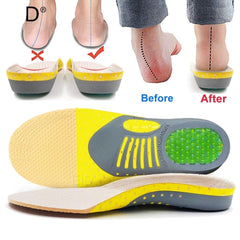 Gel Arch Support Insoles with EVA Foam Cushioning and Heel Cup, Trimmable