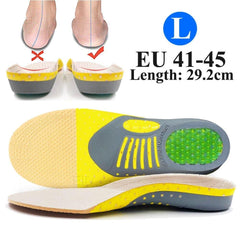 Gel Arch Support Insoles with EVA Foam Cushioning and Heel Cup, Trimmable