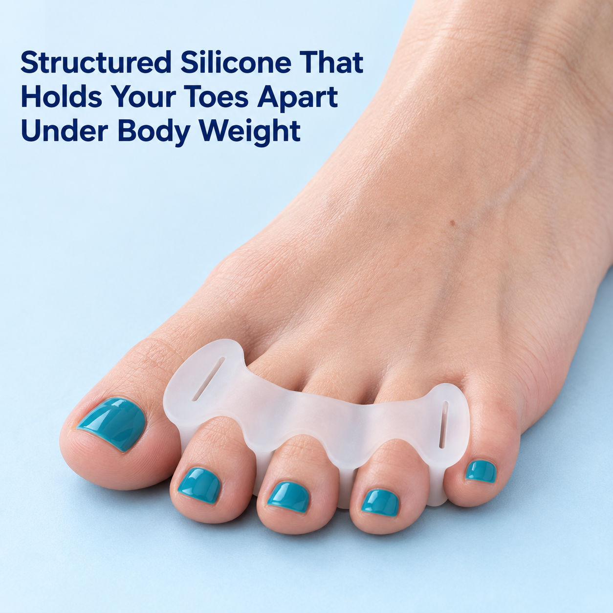 Toe Spacers, Silicone Toe Separators for Men and Women, Toe Stretcher and Toe Spreaders for Walking, Running, Yoga and Recovery