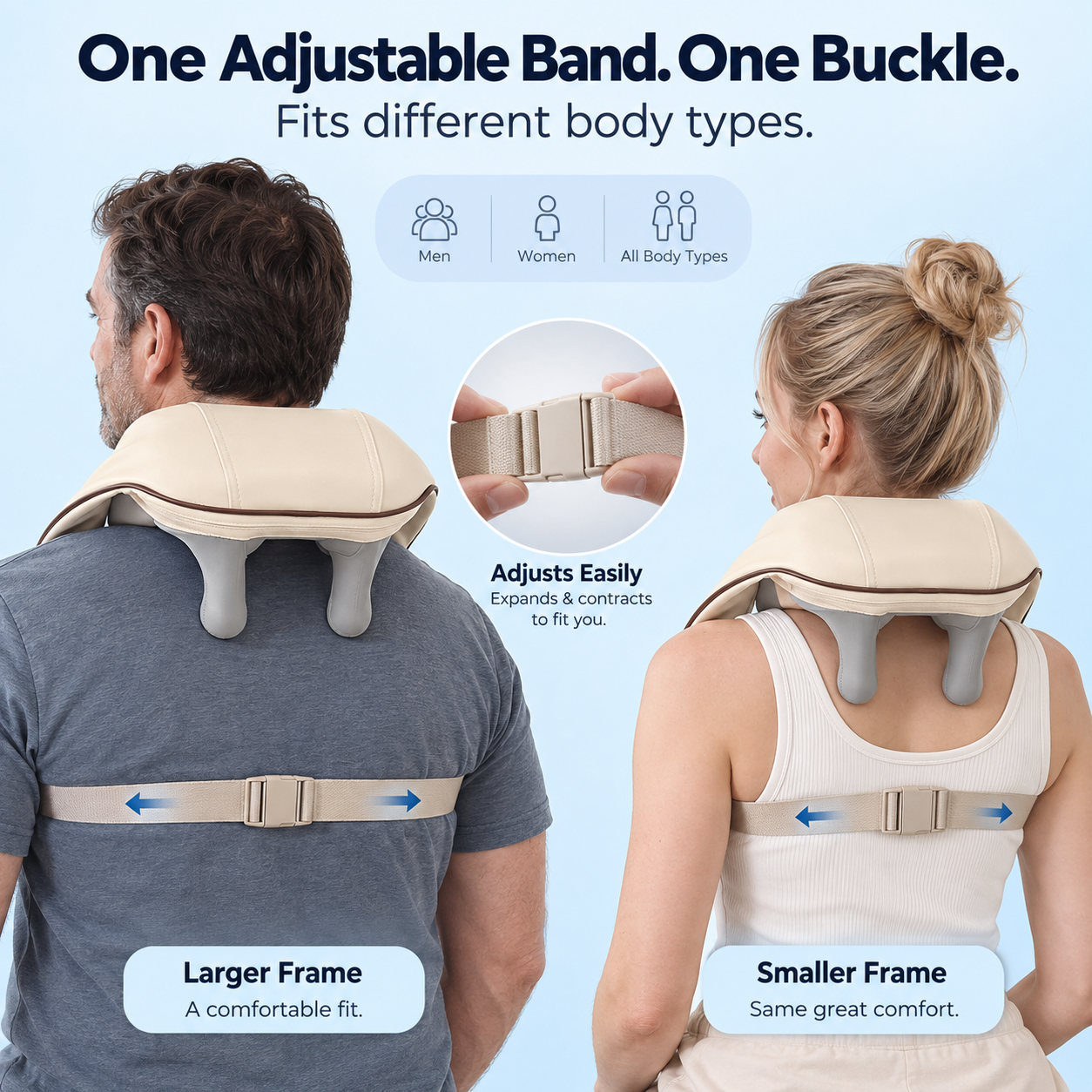 TrueKnead Neck and Shoulder Massager with Heat - Cordless Shiatsu Kneading Massager for Neck, Shoulders and Upper Back, 4D Nodes