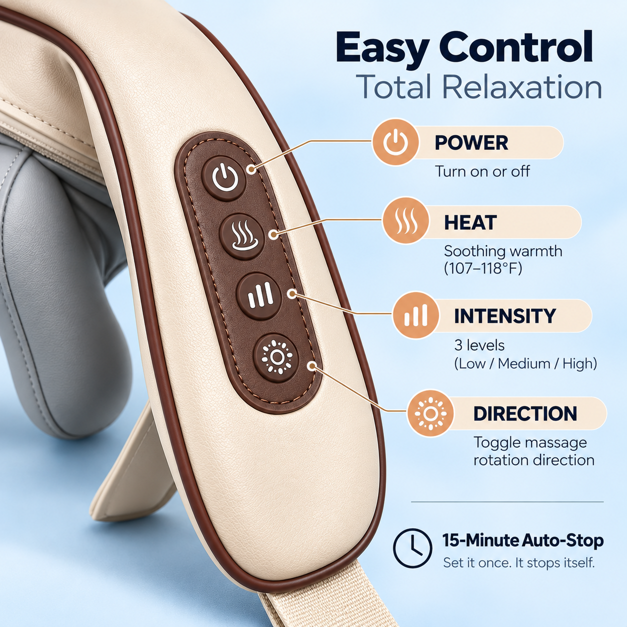 TrueKnead Neck and Shoulder Massager with Heat - Cordless Shiatsu Kneading Massager for Neck, Shoulders and Upper Back, 4D Nodes