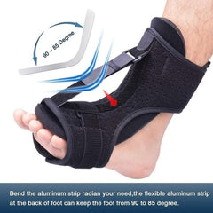 Adjustable Night Splint with Arch Support and Breathable Straps for Foot Pain Relief
