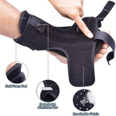 Adjustable Night Splint with Arch Support and Breathable Straps for Foot Pain Relief