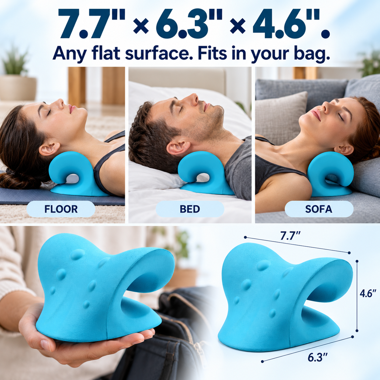 UnHunch Neck Cloud Stretcher Device – Cervical Stretcher and Support Pillow for Neck and Shoulders, Shoulder and Neck Relaxer