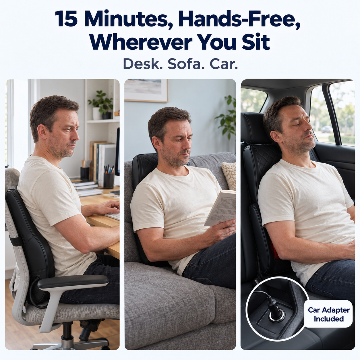Electric Back Massager with Heat, Full Back and Neck Massage Pillow, 3D Kneading Shiatsu Massager for Back Pain, Lower Back, Shoulders
