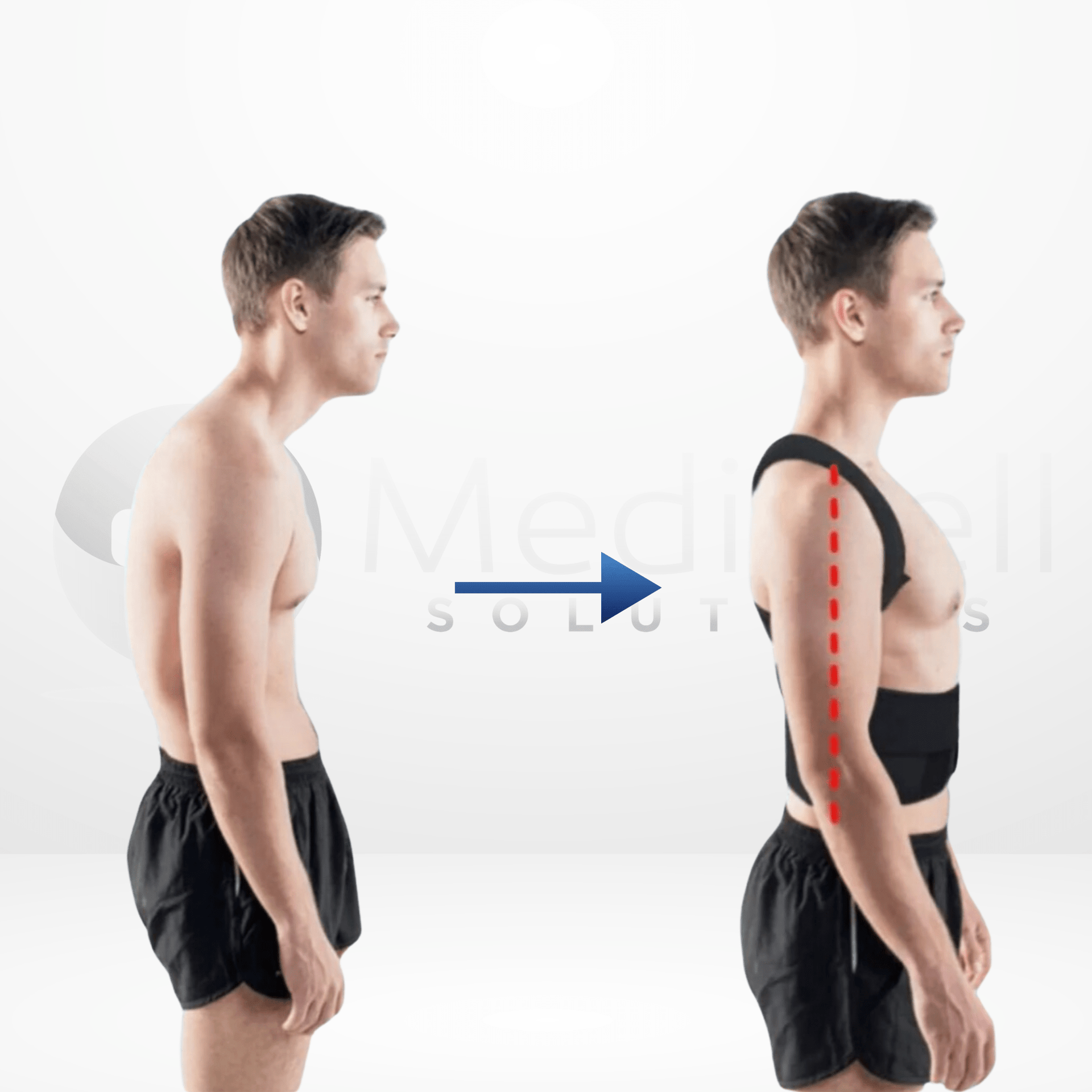 Ajustable Brace Support For Back And Shoulders