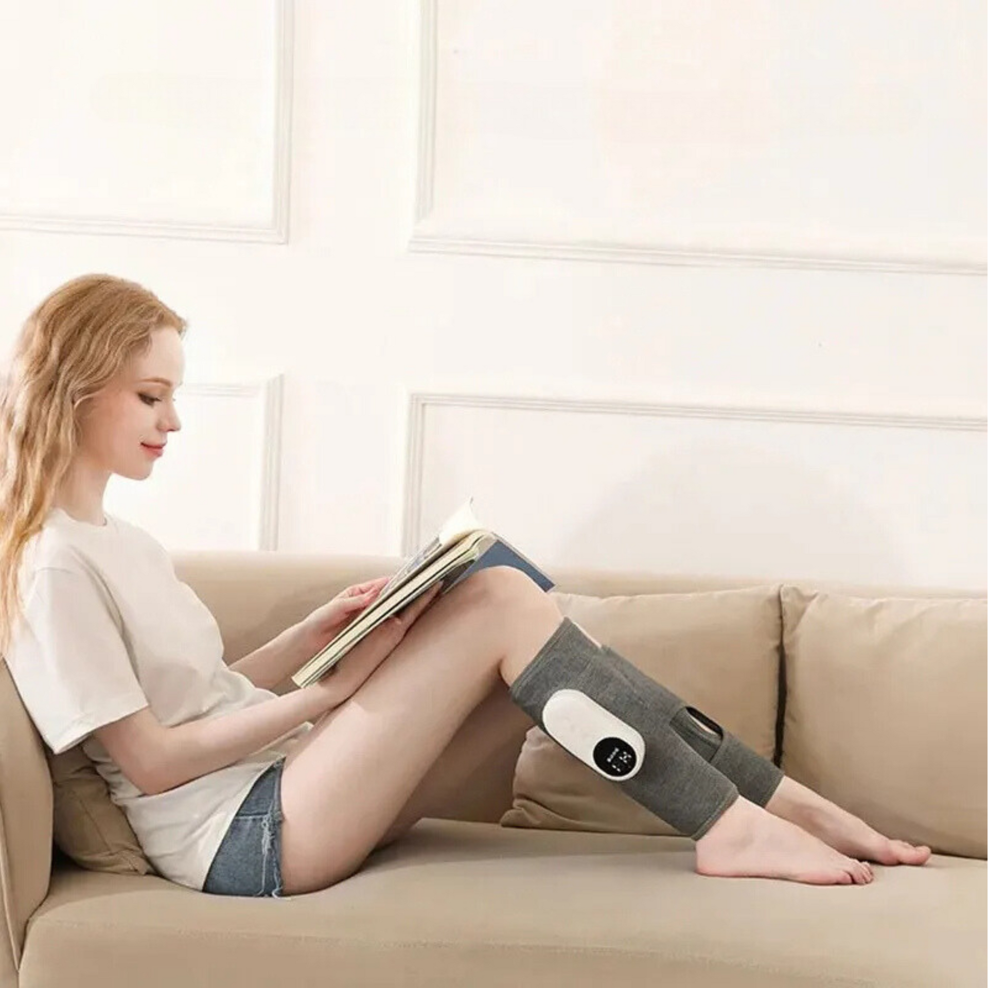 Wireless Leg Massager For Circulation And Pain Relief With Heat