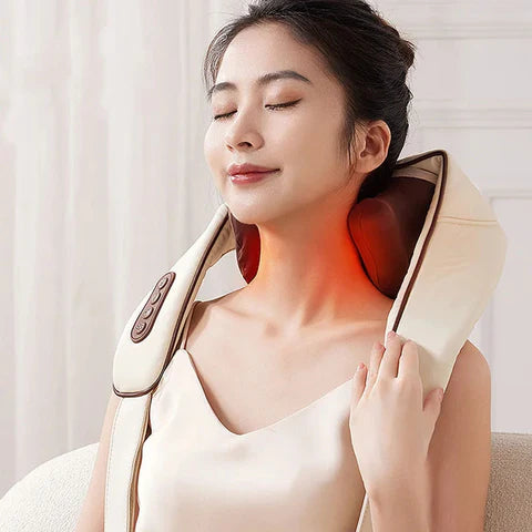 Deep Tissue Massage With Heat For Pain Relief In Neck And Shoulders