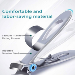 Wide Jaw Toenail Clipper with Cast Steel Blade and Curved Handle