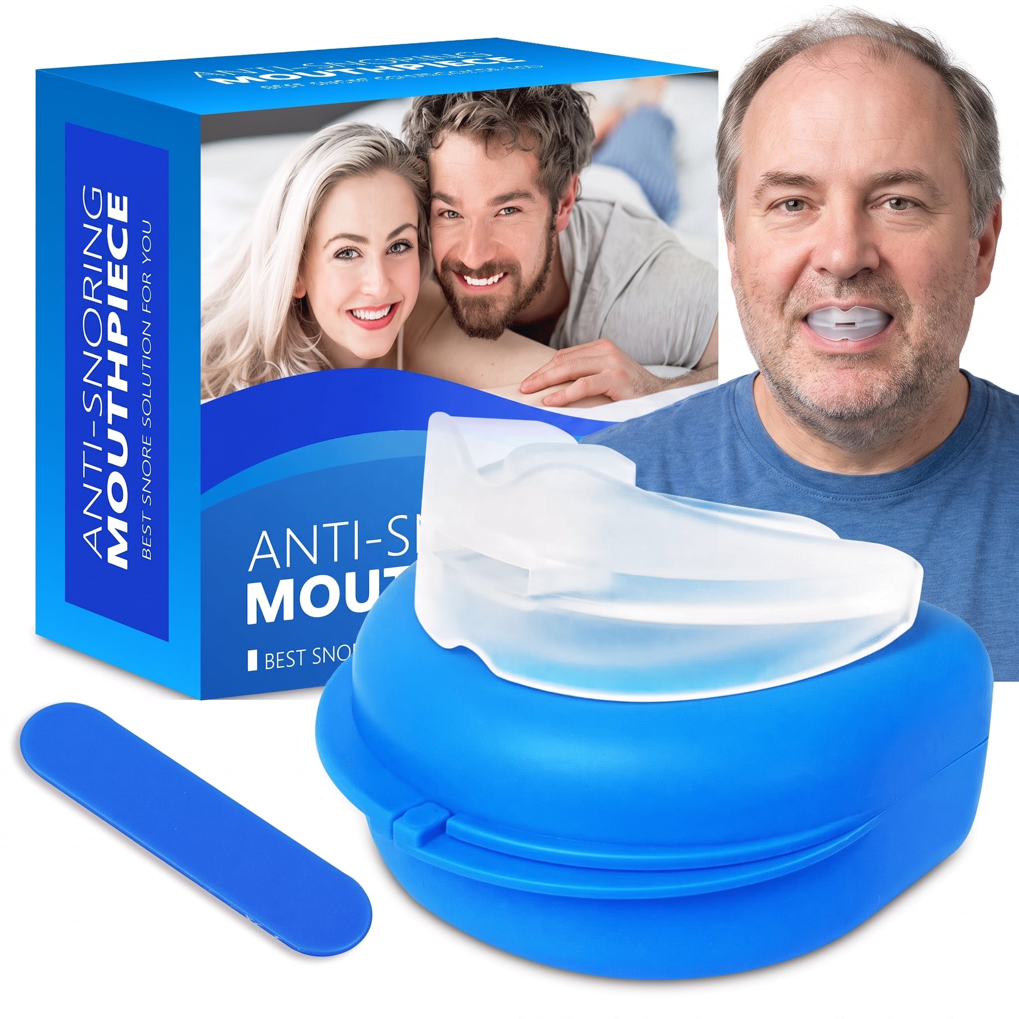 SomniTray Anti-Snore Mouthpiece – Moldable Jaw Advancement Device for Snoring, BPA-Free