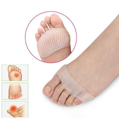 Gel Metatarsal Pads with Adhesive Backing and Ventilated Design, Reusable