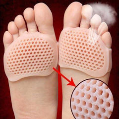 Gel Metatarsal Pads with Adhesive Backing and Ventilated Design, Reusable