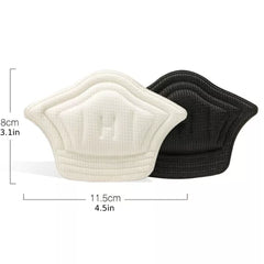 Cushioned Shoe Inserts with Self Adhesive Backing and Embossed Grip Surface