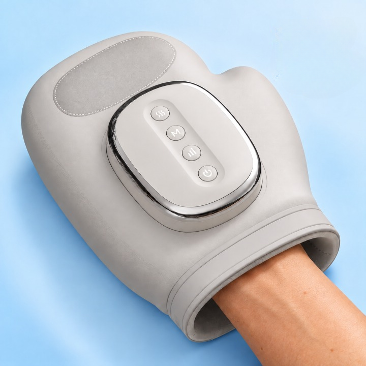 HandEzz Hand Massager with Heat and Compression – Electric Hand Massage Machine for Hands, Fingers and Wrists