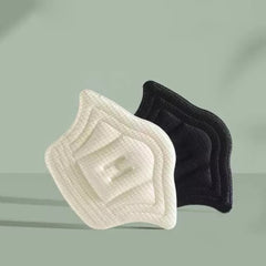 Cushioned Shoe Inserts with Self Adhesive Backing and Embossed Grip Surface