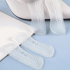 Heel Grip Inserts with Textured Massage Surface and Shock Absorption, 4 Thickness Options