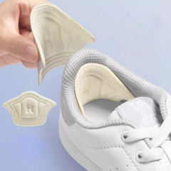 Cushioned Shoe Inserts with Self Adhesive Backing and Embossed Grip Surface