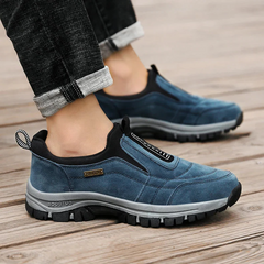 Slip-On Hiking Shoes with Arch Support and Rubber Sole, Forefoot Cushioning