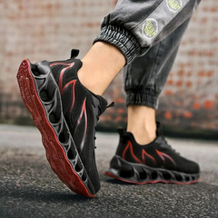 Men's Walking Shoes with Arch Support and Wide Toe Box, Slip Resistant Outsole