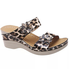 Orthopedic Toe Sandals with Wedge Heel and Arch Support, Adjustable Clasp
