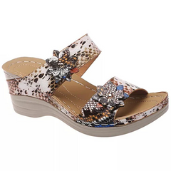 Orthopedic Toe Sandals with Wedge Heel and Arch Support, Adjustable Clasp