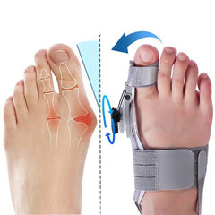 Bunion Corrector with Adjustable 3D Knob and Heel Strap, Universal Size