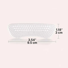 Heel Grip Inserts with Textured Massage Surface and Shock Absorption, 4 Thickness Options
