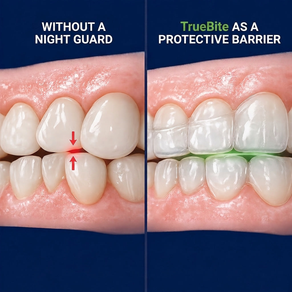 TrueBite Mouth Guard for Teeth Grinding & Clenching, Night Guard